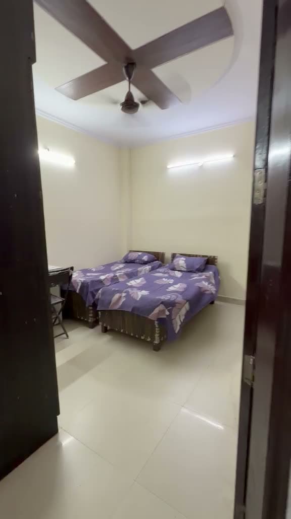 Video walkthrough of a furnished room